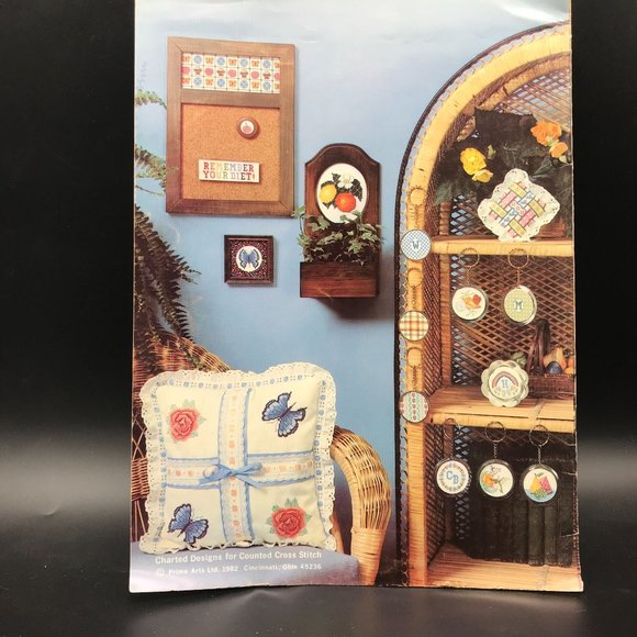 Vintage Cross Stitch Patterns, Key Rings N Things, PAL Book 2, Needlework Book - Picture 2 of 2